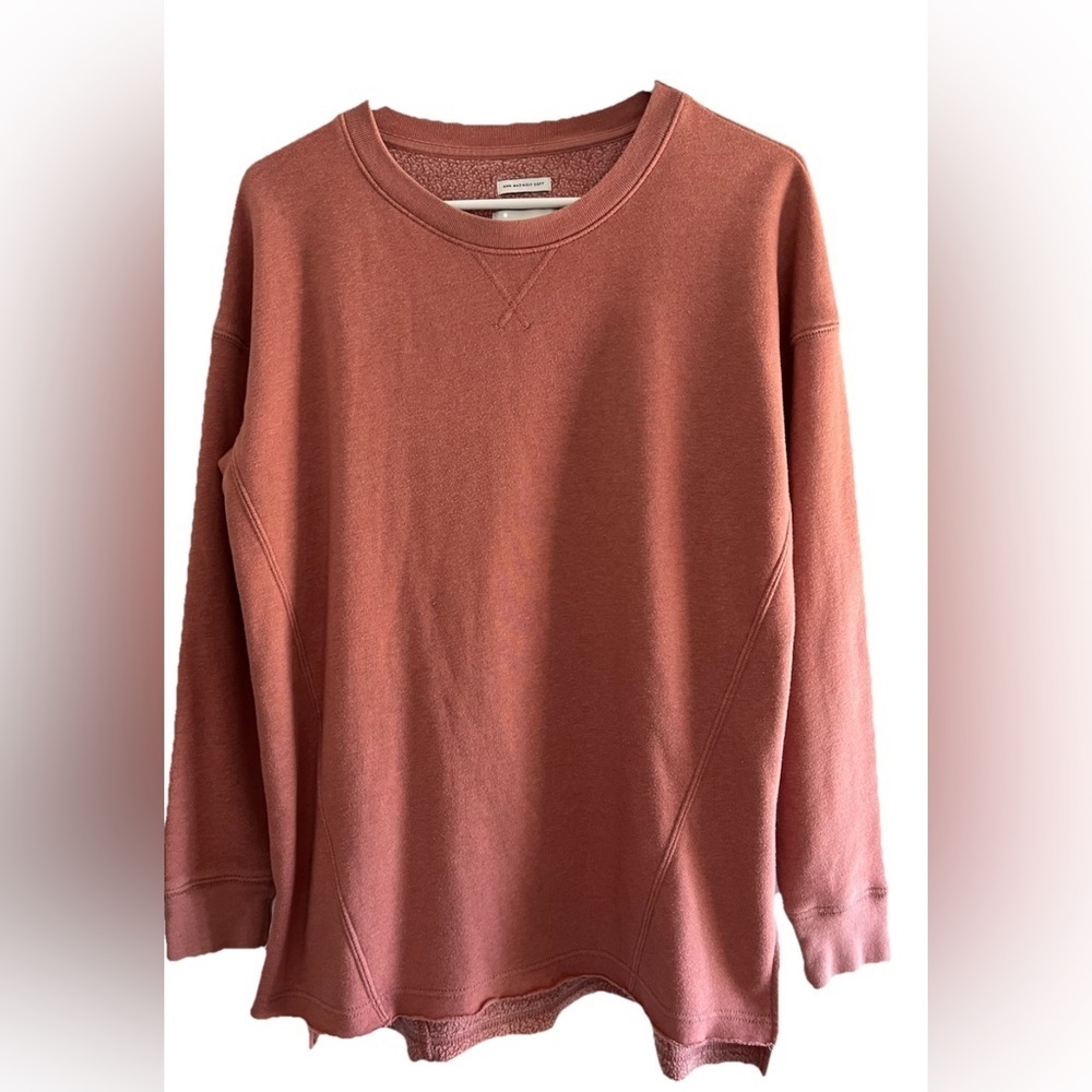American Eagle Ahh-mazingly Soft Fit Rose Coral  Oversized Sweatshirt Size S